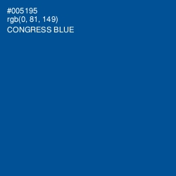 #005195 - Congress Blue Color Image